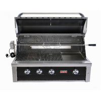 Grandfire Deluxe 42" Build-In BBQ - Black Fascia